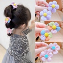 A pair of Korean new fabric flower babys hair ropepicture5