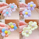 A pair of Korean new fabric flower babys hair ropepicture7
