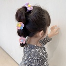 A pair of Korean new fabric flower babys hair ropepicture6