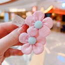 A pair of Korean new fabric flower babys hair ropepicture3
