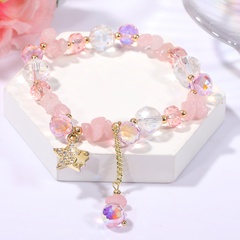 New Pink Star Bracelet Beads DIY Bracelet Jewelry 
