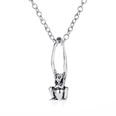Halloween gift double sword skull gothic old collarbone alloy necklacepicture13