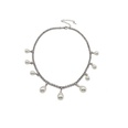 retro inlaid rhinestone full diamond pearl pendant clavicle female alloy necklacepicture11