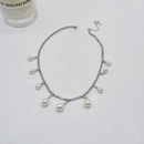 retro inlaid rhinestone full diamond pearl pendant clavicle female alloy necklacepicture8