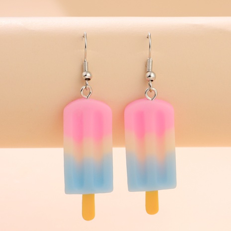 creative simulation food hit color ice cream plastic earrings's discount tags