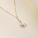 Simple elegant butterfly diamond geometric alloy necklacepicture11