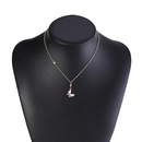 Simple elegant butterfly diamond geometric alloy necklacepicture13
