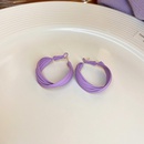 simple periwinkle blue earrings Korean fashion alloy hoop earringspicture14