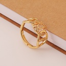 fashion geometric pig nose copper tail ring hip hop open ringpicture8