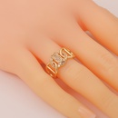 fashion geometric pig nose copper tail ring hip hop open ringpicture9