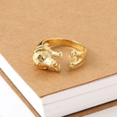 Damenschmuck Kupfer vergoldet kreativen Hundeschwanz Ring Grohandelpicture7