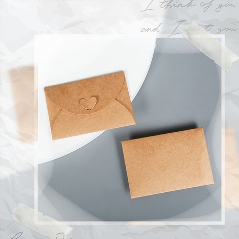 yellow kraft paper envelope paper bag envelope 11*17.5cm's discount tags
