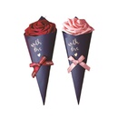 New wedding flower cone ice cream packaging box creative candy carton 215cmpicture5