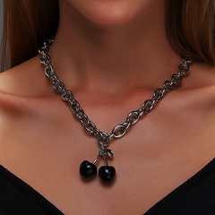 creative black cherry pendant necklace bracelet 