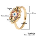 new copper inlaid color zircon ring summer geometric tail ring femalepicture11