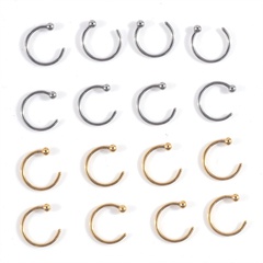 Stainless Steel C Type Nose Studs Body Piercing Jewelry 