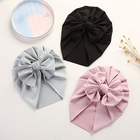 children's headgear summer ice silk bow baby breathable cap's discount tags