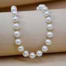 retro metal pearl color crystal clavicle chain necklace femalepicture10