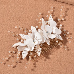 fleur de marie peigne  cheveux simple tte fleur millet perle perle noeud accessoires de mariagepicture5