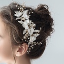 fleur de marie peigne  cheveux simple tte fleur millet perle perle noeud accessoires de mariagepicture9