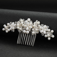 accesorios nupciales hechos a mano perla cristal peine accesorios para el cabello