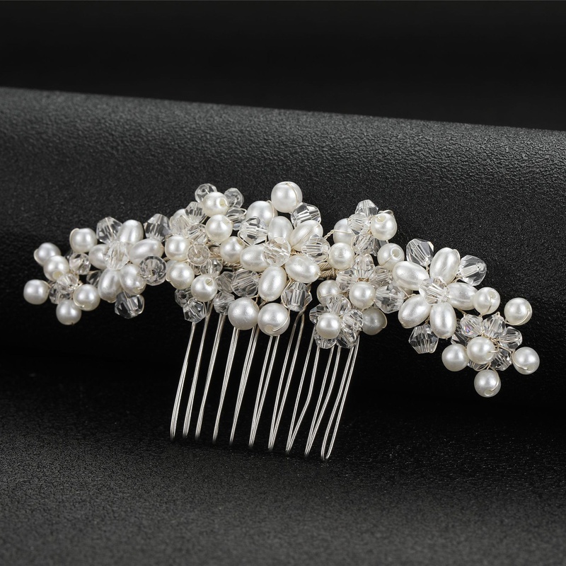 accessoires de marie peigne  cheveux en cristal de perles  la main accessoires de cheveux