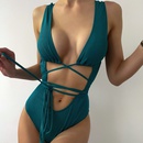 new small pit strips straps hollow onepiece bikini swimsuit womenpicture8