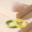 simple geometric shape color acrylic ring set wholesalepicture6