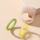 simple geometric shape color acrylic ring set wholesalepicture7