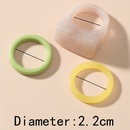 simple geometric shape color acrylic ring set wholesalepicture8