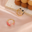 fashion copper fish shape colorful drop oil opening geometric rings wholesalepicture8