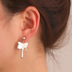 lava asymmetric female fashion metal tassel alloy earrings