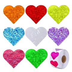 Fashion Color Heart-shaped Pattern Self-Adhesive Sticker