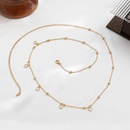 casual simple metal belt body imitation crystal decorative waist chain femalepicture9