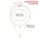 fashion geometric triangle alloy doublelayer alloy necklacepicture9