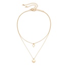 fashion geometric triangle alloy doublelayer alloy necklacepicture10