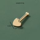 anneau de nez en acier inoxydable en forme de coeur lisse pour femmes en grospicture8