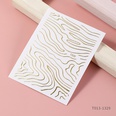 Tiger Muster Gold Line Stripes Stereo mit selbstklebenden Nagelabziehbildern Grohandelpicture8