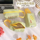 cute fashion plaid largecapacity stationery bag pencil casepicture8