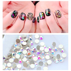 Taladro de bricolaje Paquete de colores de diamantes de imitación Arte de uñas de fondo plano