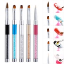 ensemble de stylo de manucure acrylique de couleur unie de paillettes de mode en grospicture3
