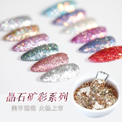 Japanese-style New colorful flash nail polish gel set 12 colors