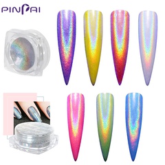 manicure rainbow powder mermaid mirror laser powder nail metal glitter