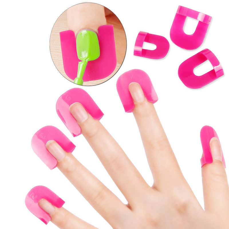 Mode Nagelwerkzeuge Nagellackkleber AntiberlaufClips