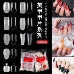 fashion pointed nails seamless nails simple transparent nails