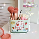 Cute cartoon double grid pen holder desktop cosmetic storage boxpicture6