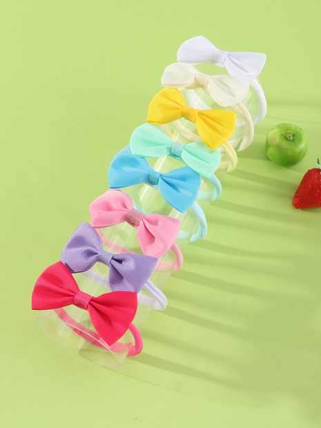 Children's Thread Cloth Bow Hair Band 8 Combinations's discount tags