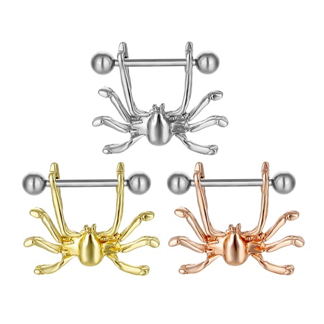 Fashion body piercing jewelry medical spider alloy nipple ring's discount tags