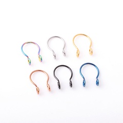 stainless steel fake vacuum color preservation electroplating nose clip