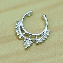Fashion golden fake ladies piercing alloy nose ring  jewelry